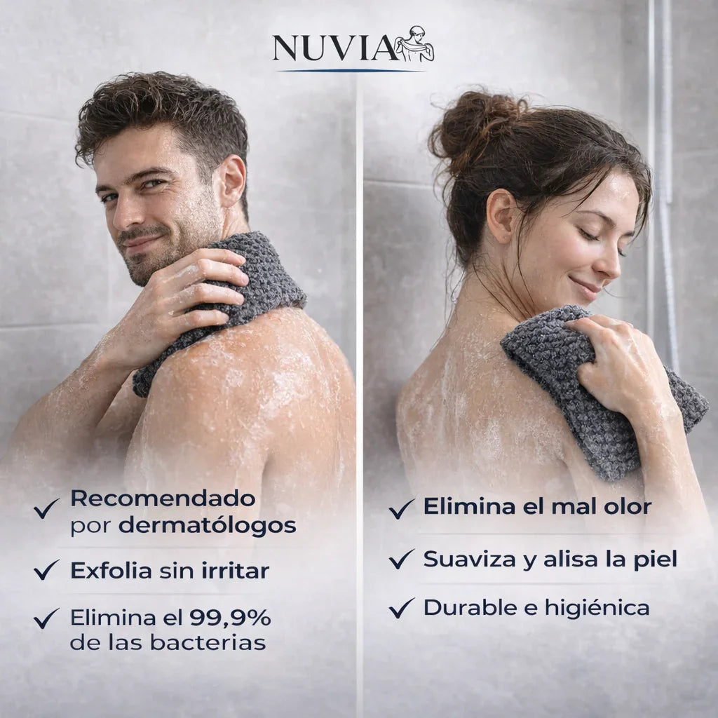 Toalla Exfoliante Japonesa Nuvia™