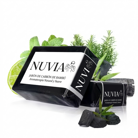 Jabón Nuvia™ Carbón Activado: Limpieza Profunda.