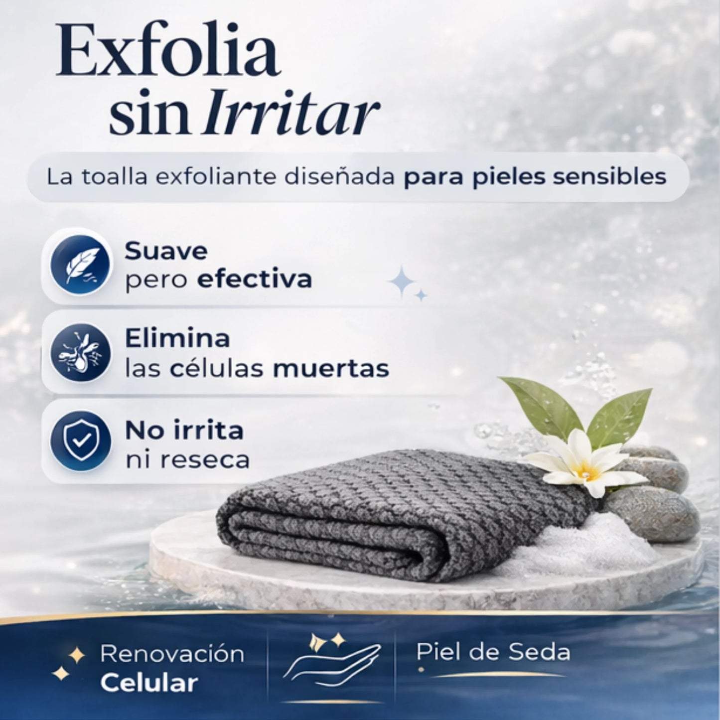 Toalla Exfoliante Japonesa Nuvia™